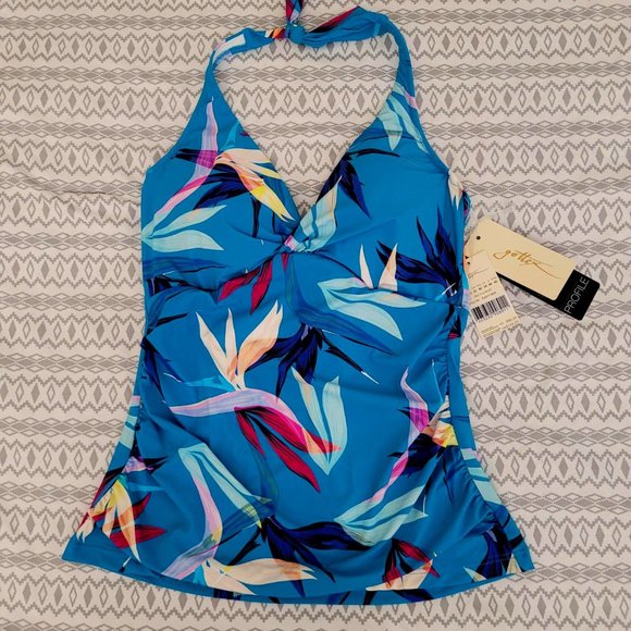 36. Profile by Gottex tankini top. Size 12. NWT - Picture 1 of 7